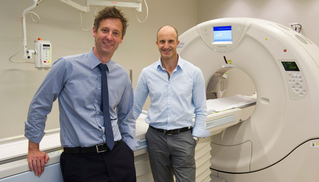 Dr Chris Holden and Dr Paul Marks at Imaging Associates. 